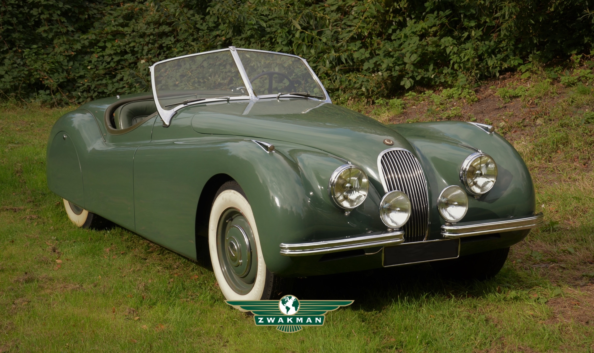 jaguar xk120 ots green