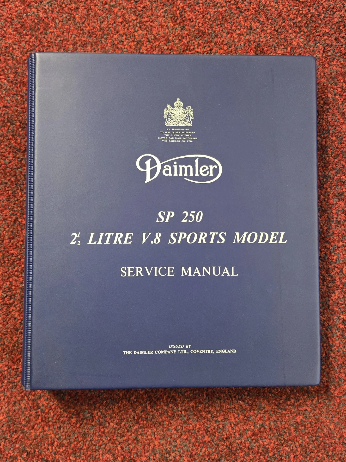 Daimler SP250 Service&nbsp; Manual&nbsp;