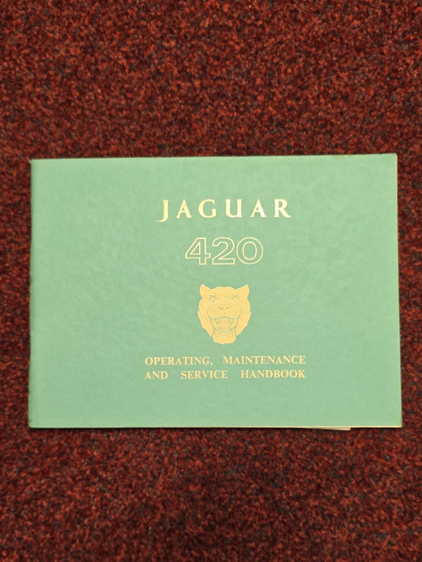 Jaguar 420 Operating Maintenance and Service Handbook&nbsp;