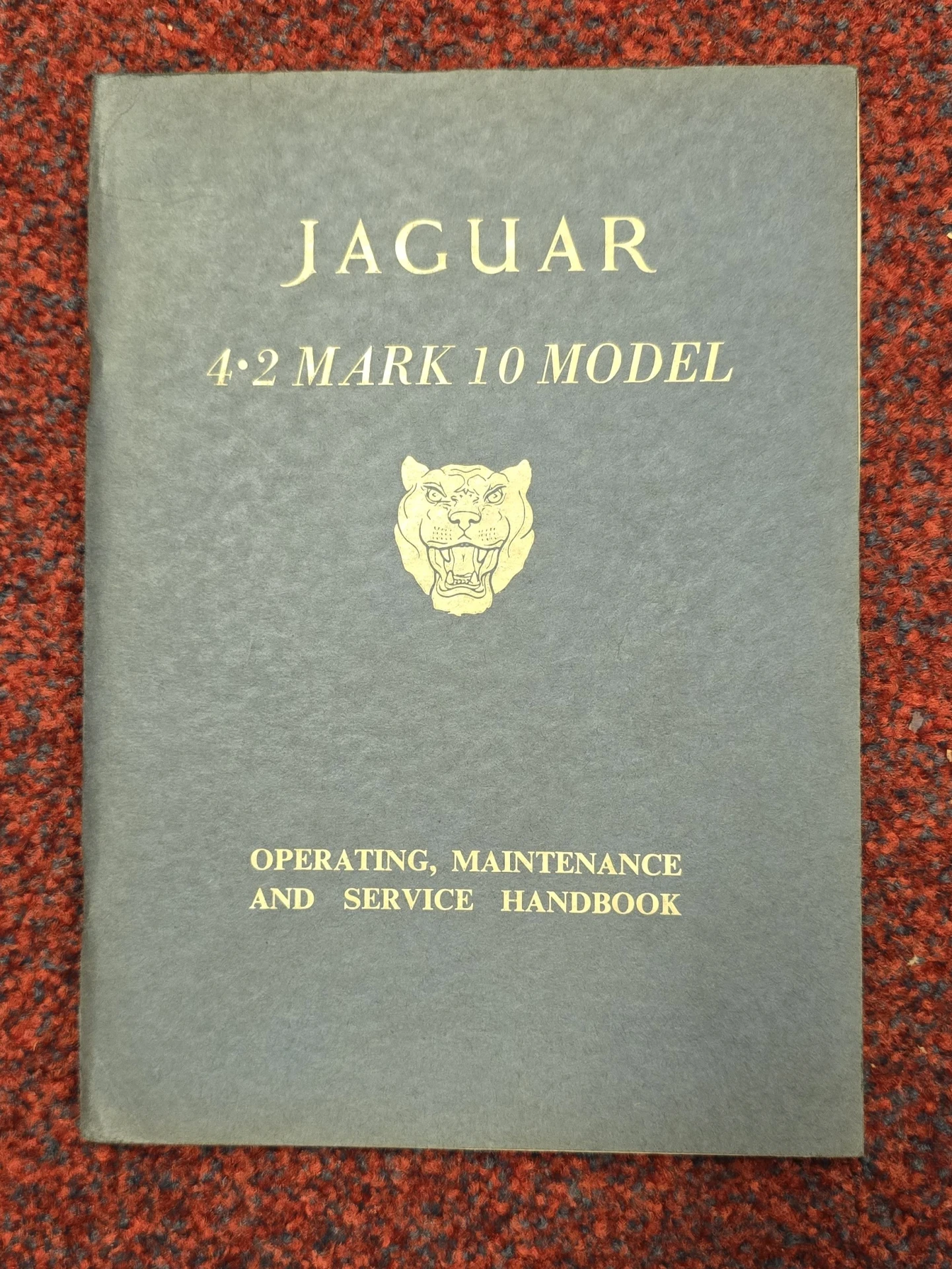 Jaguar Mark 10 4.2 Litre Model Operating handbook
