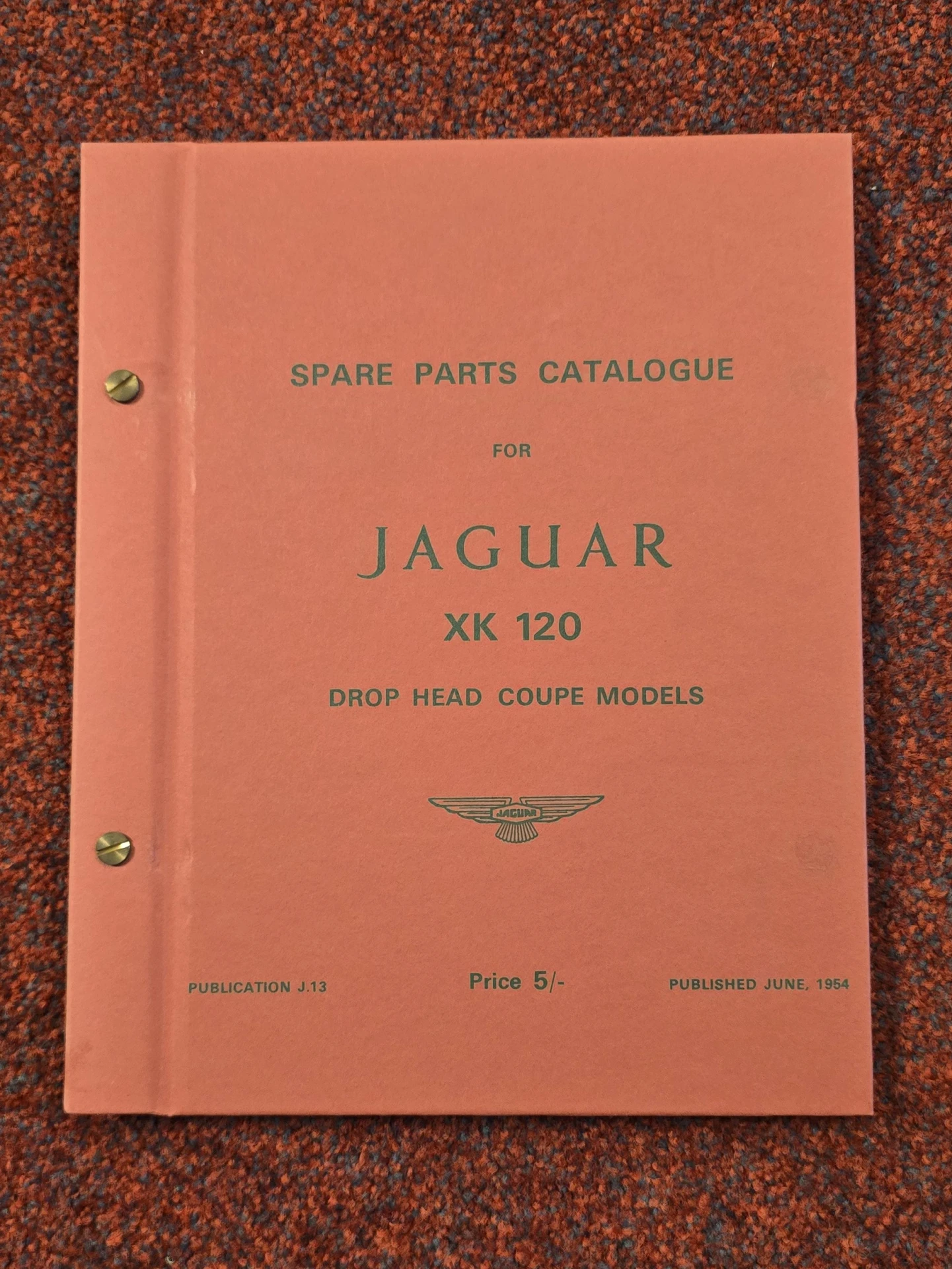 Jaguar XK120 DHC Spare parts Catalogue