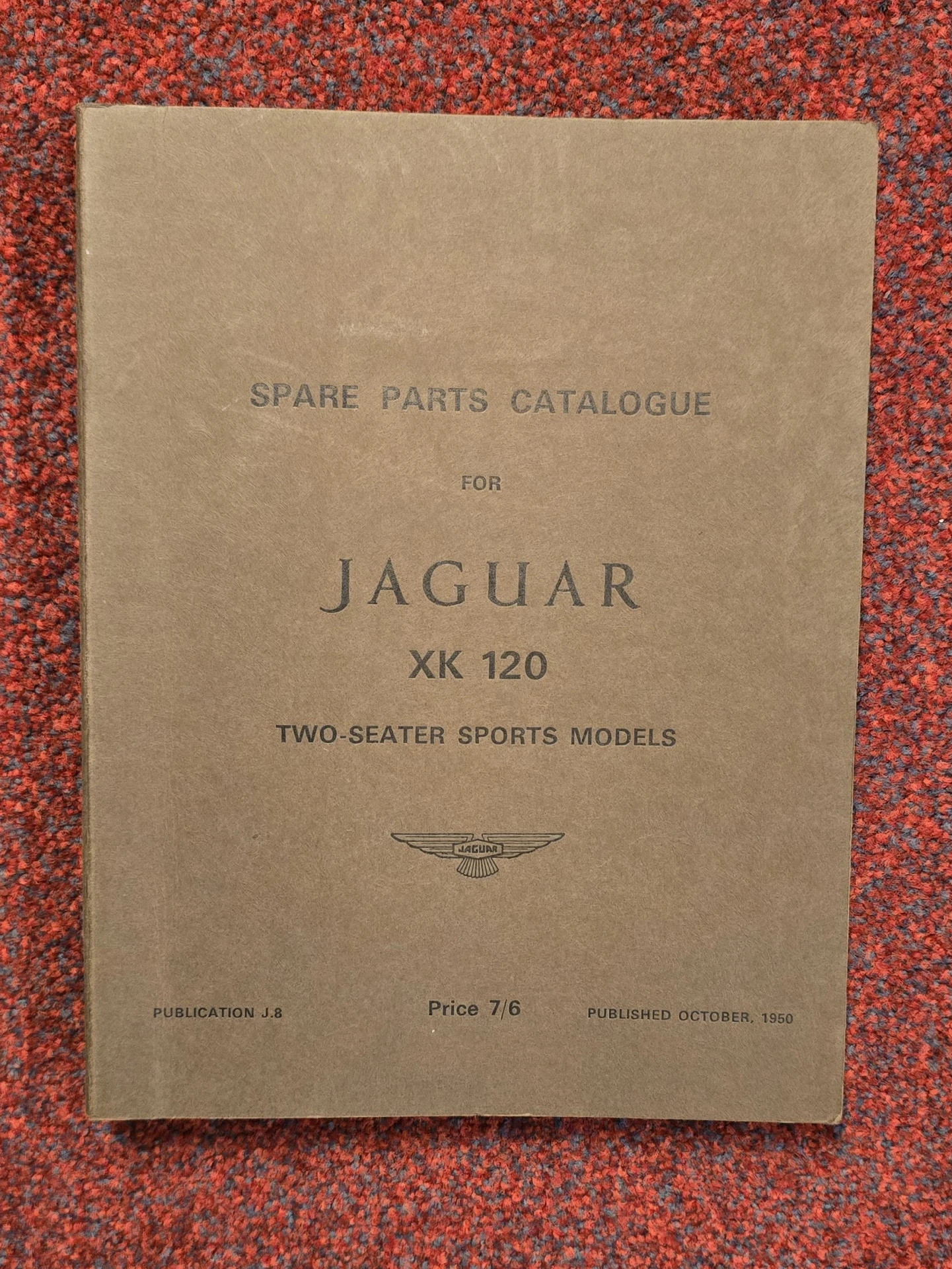Jaguar XK120 OTS Spare parts Catalogue